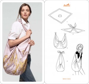 faire sac avec foulard